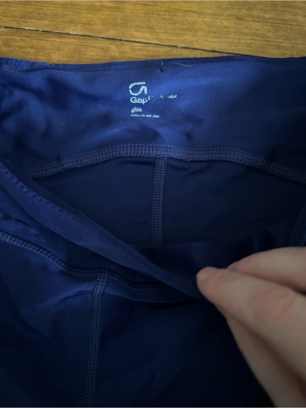 GAP Dark Purple/Blue Performance Leggings size medium - Picture 4 of 5